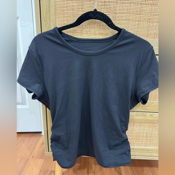 All It Takes Back-Twist Rib Short Sleeve BLK 14 Never worn - Picture 1 of 3